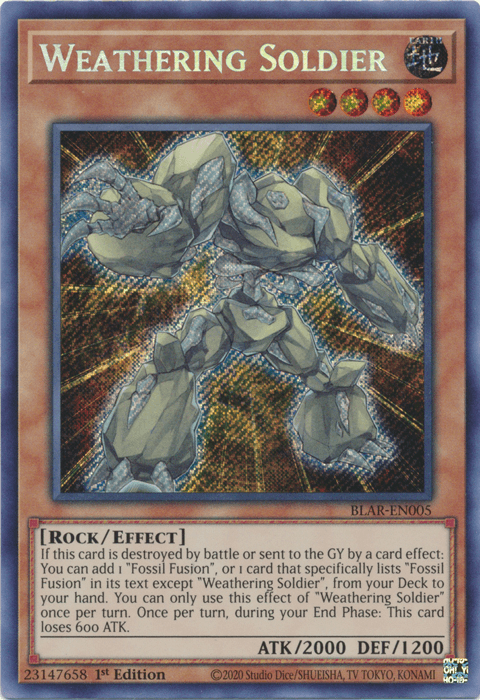 Weathering Soldier [BLAR-EN005] Secret Rare - Josh's Cards