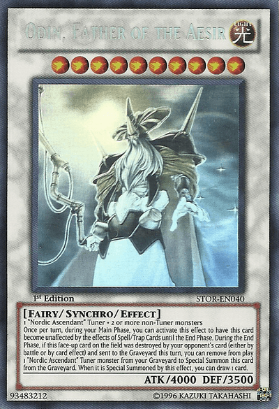 Odin, Father of the Aesir [STOR-EN040] Ghost Rare - Josh's Cards