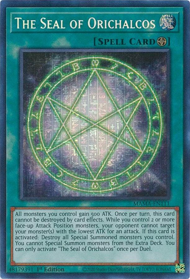 The Seal of Orichalcos [MAMA-EN111] Secret Pharaoh's Rare - Josh's Cards