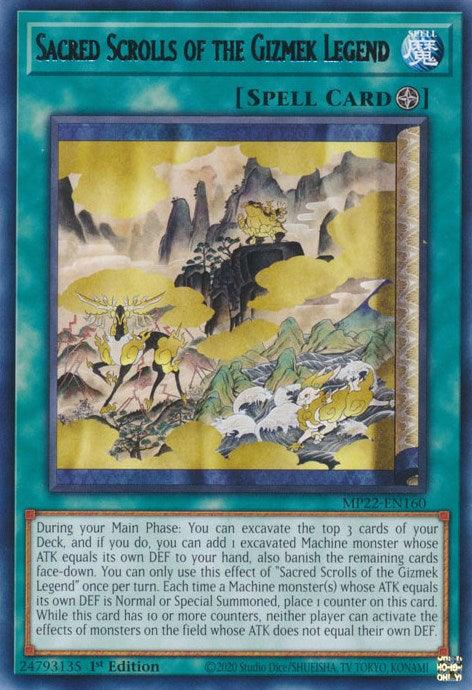 Sacred Scrolls of the Gizmek Legend [MP22-EN160] Rare - Josh's Cards