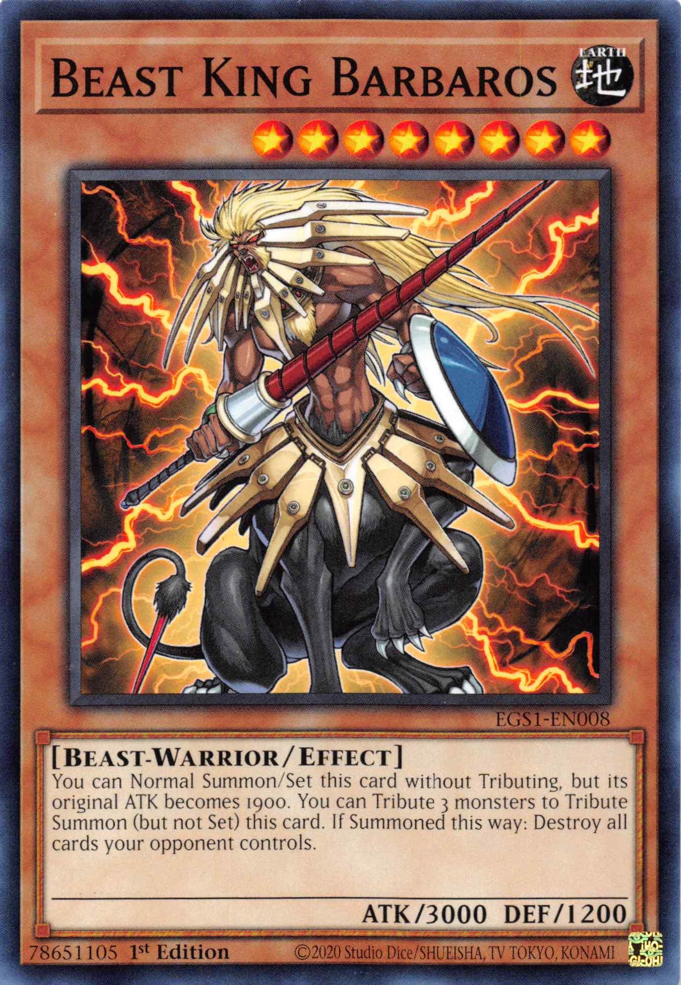 Beast King Barbaros [EGS1-EN008] Common - Josh's Cards