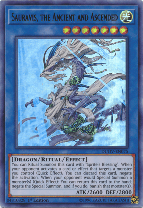 Sauravis, the Ancient and Ascended [DUOV-EN075] Ultra Rare - Josh's Cards