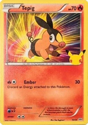 Tepig 013/25 - McDonalds 25th Anniversary Promos