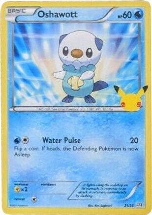 Oshawott 021/25 - McDonalds 25th Anniversary Promos Holofoil