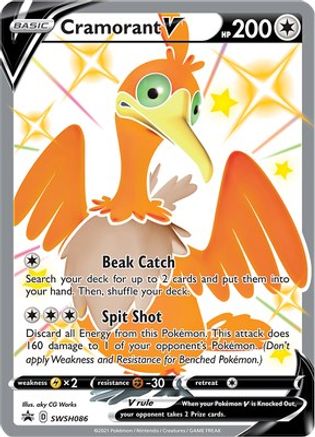 Cramorant V SWSH086/307 - SWSH Sword & Shield Promo Cards Holofoil