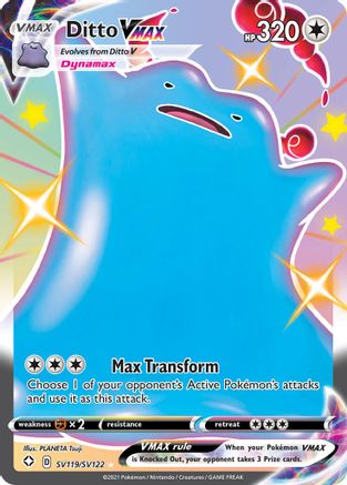 Ditto VMAX SV119/SV122 - Shining Fates Shiny Vault Holofoil
