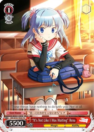 "It's Not Like I Was Waiting" Rena (MR/W59-TE06 TD) - Magia Record: Puella Magi Madoka Magica [Side Story] (Mobile)