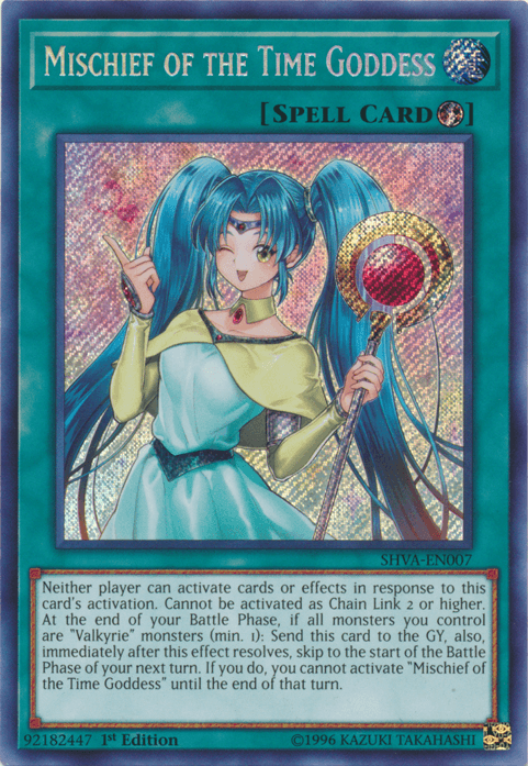 Mischief of the Time Goddess [SHVA-EN007] Secret Rare - Josh's Cards