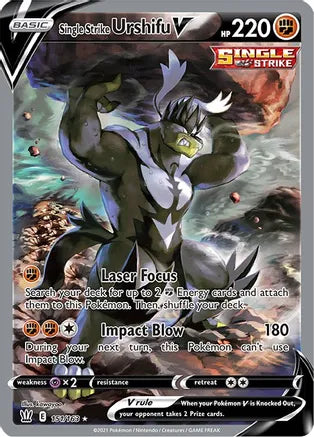 Pokemon: Single Strike Urshifu V Alternate Full Art Battle Styles 0151/163 - Near Mint