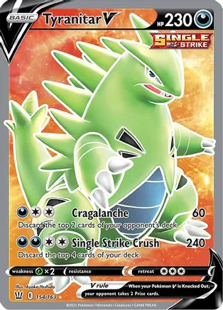 Pokemon: Tyranitar V Battle Styles 154/163 - Near Mint