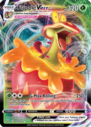 Flapple VMAX 019/163 - SWSH05 Battle Styles Holofoil