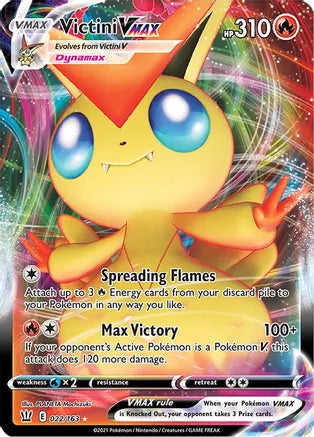 Pokemon: Victini Vmax Battle Styles 022/163 - Near Mint