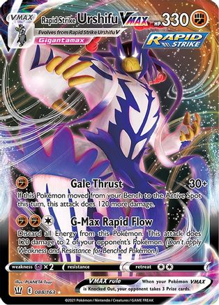 Rapid Strike Urshifu VMAX 088/163 - SWSH05 Battle Styles Holofoil