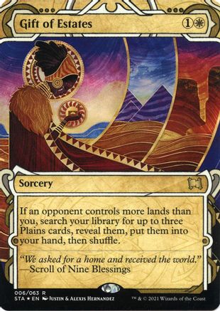 Gift of Estates (STA-006) - Strixhaven Mystical Archive (Borderless) Foil