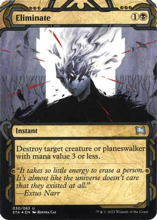 Eliminate (STA-030) - Strixhaven Mystical Archive (Borderless) Foil