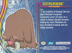 Piloswine Foil (221) [Topps Pokemon Johto Series 1]