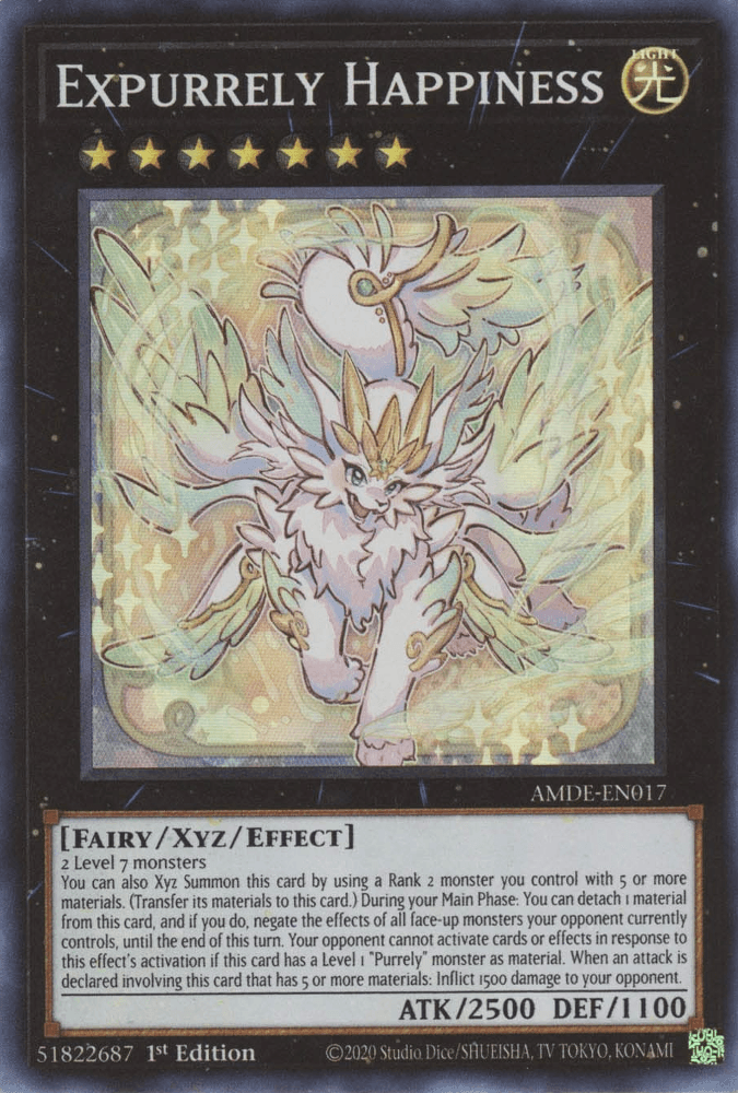 Expurrely Happiness [AMDE-EN017] Super Rare - Josh's Cards