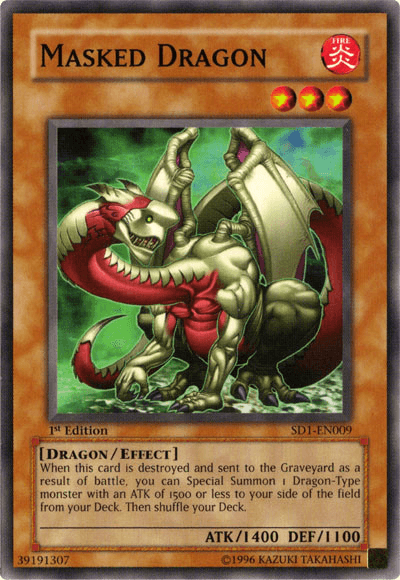 Masked Dragon [SD1-EN009] Common - Josh's Cards