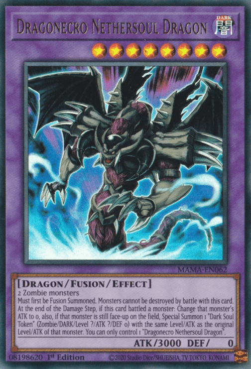 Dragonecro Nethersoul Dragon [MAMA-EN062] Ultra Rare - Josh's Cards