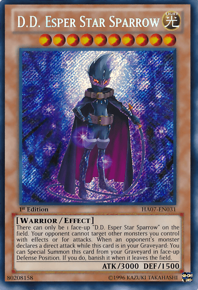 D.D. Esper Star Sparrow [HA07-EN031] Secret Rare - Josh's Cards