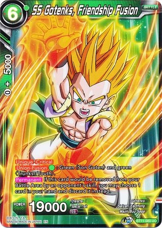 SS Gotenks, Friendship Fusion (BT11-080) [Vermilion Bloodline 2nd Edition] Parallel Foil