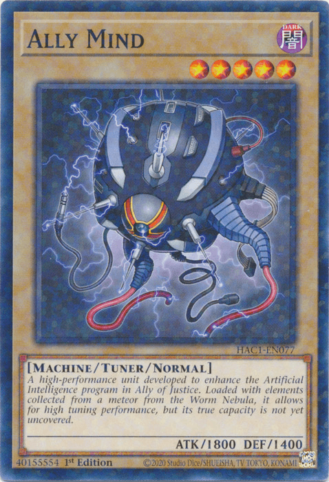 Ally Mind (Duel Terminal) [HAC1-EN077] Common - Josh's Cards