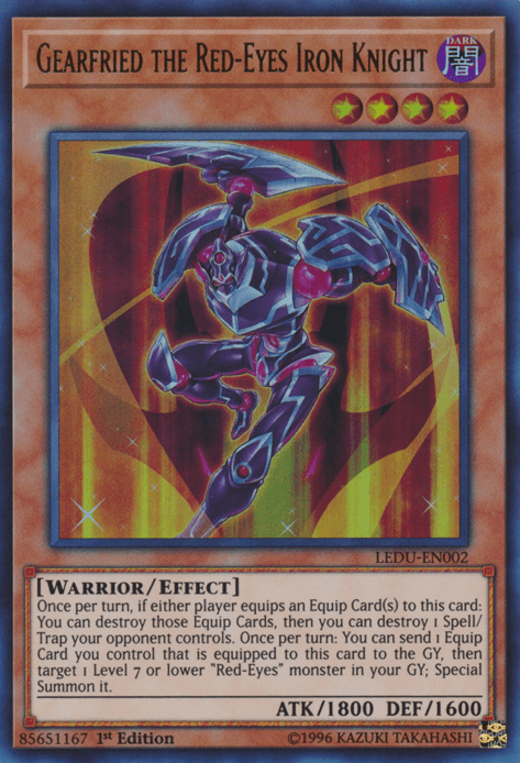 Gearfried the Red-Eyes Iron Knight [LEDU-EN002] Ultra Rare - Josh's Cards