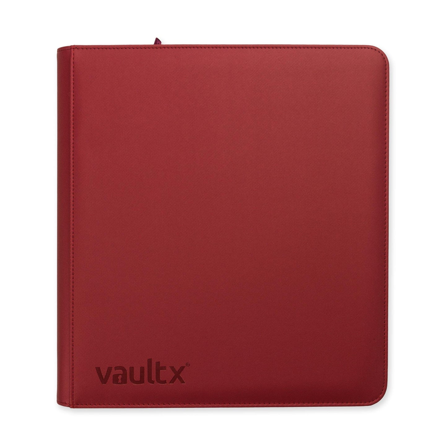 Vault X 12-Pocket Zippered Binder - Metallic Red