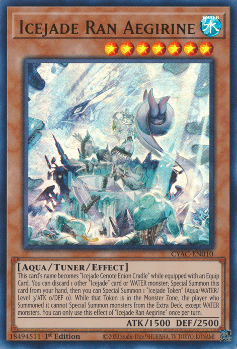 Icejade Ran Aegirine [CYAC-EN010] Ultra Rare - Josh's Cards