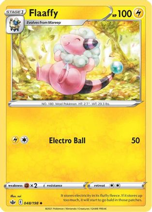 Flaaffy 048/198 - SWSH06 Chilling Reign Reverse Holofoil