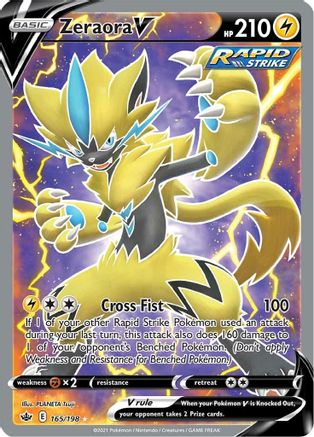 Zeraora V [165] (Chilling Reign) Holofoil