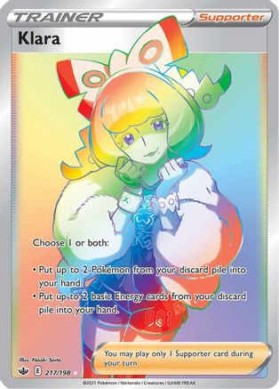 Klara (Secret) 217/198 - SWSH06 Chilling Reign Holofoil