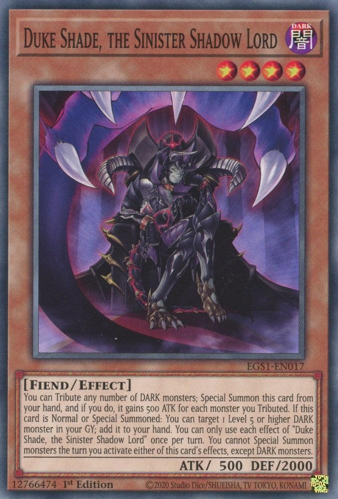 Duke Shade, the Sinister Shadow Lord [EGS1-EN017] Common - Josh's Cards