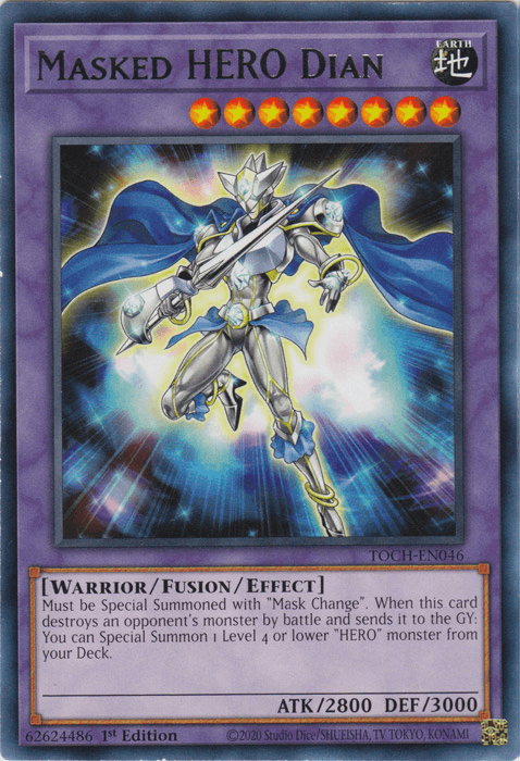 Masked Hero Dian [TOCH-EN046] Rare - Josh's Cards