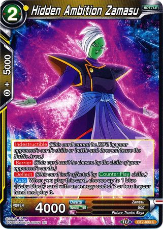 Hidden Ambition Zamasu (BT7-093) [Assault of the Saiyans] Parallel Foil