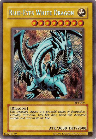 Blue-Eyes White Dragon [BPT-009] Secret Rare - Josh's Cards