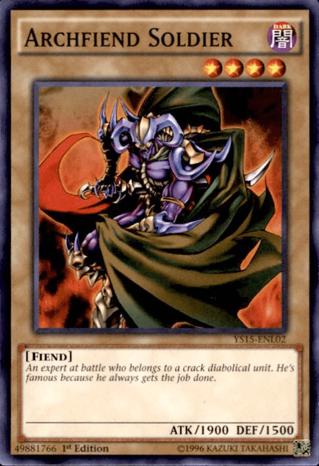 Archfiend Soldier [YS15-ENL02] Common - Josh's Cards
