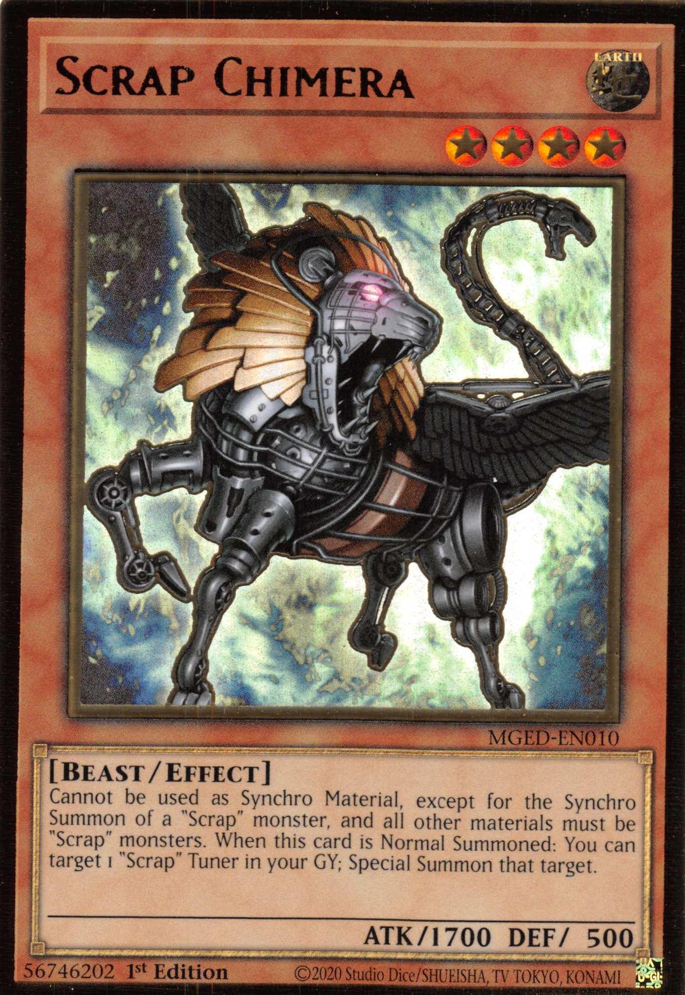 Scrap Chimera [MGED-EN010] Gold Rare - Josh's Cards