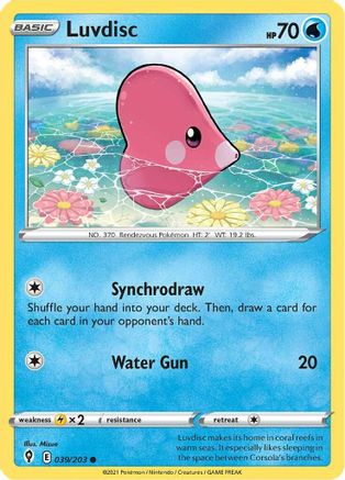 Luvdisc 039/203 - SWSH07 Evolving Skies