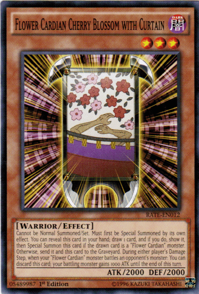 Flower Cardian Cherry Blossom with Curtain [RATE-EN012] Common - Josh's Cards