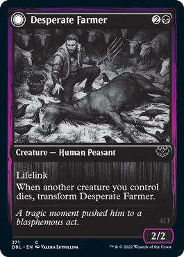 Desperate Farmer // Depraved Harvester (DBL-371) - Innistrad: Double Feature: (Double Faced Transform) Foil