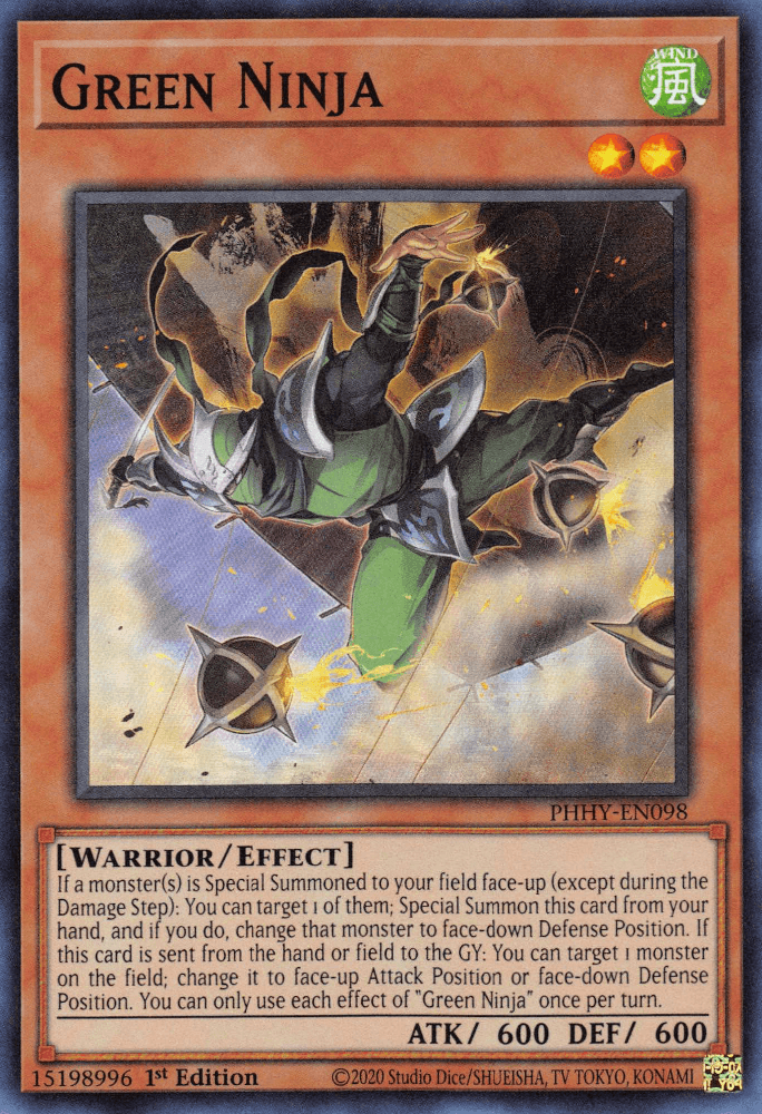 Green Ninja [PHHY-EN098] Super Rare - Josh's Cards