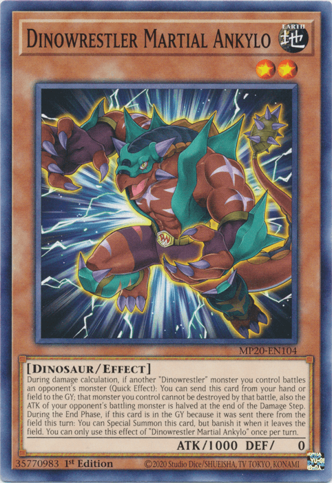 Dinowrestler Martial Ankylo [MP20-EN104] Common - Josh's Cards