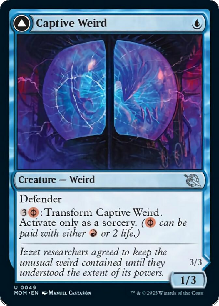 Captive Weird // Compleated Conjurer (MOM-049) - March of the Machine Foil