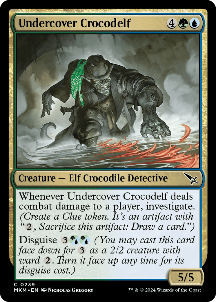 Undercover Crocodelf (Green) [Murders at Karlov Manor] - Josh's Cards