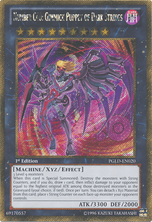 Number C40: Gimmick Puppet of Dark Strings [PGLD-EN020] Gold Secret Rare - Josh's Cards