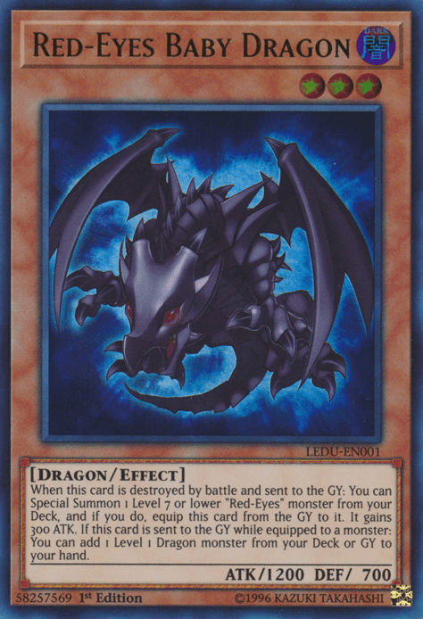 Red-Eyes Baby Dragon [LEDU-EN001] Ultra Rare - Josh's Cards