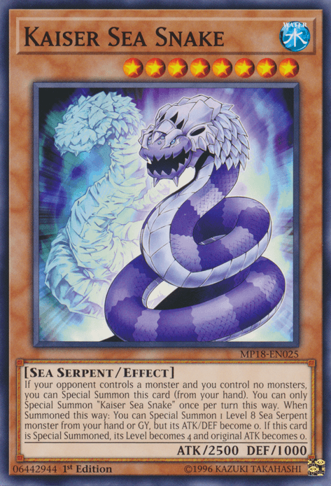 Kaiser Sea Snake [MP18-EN025] Common - Josh's Cards