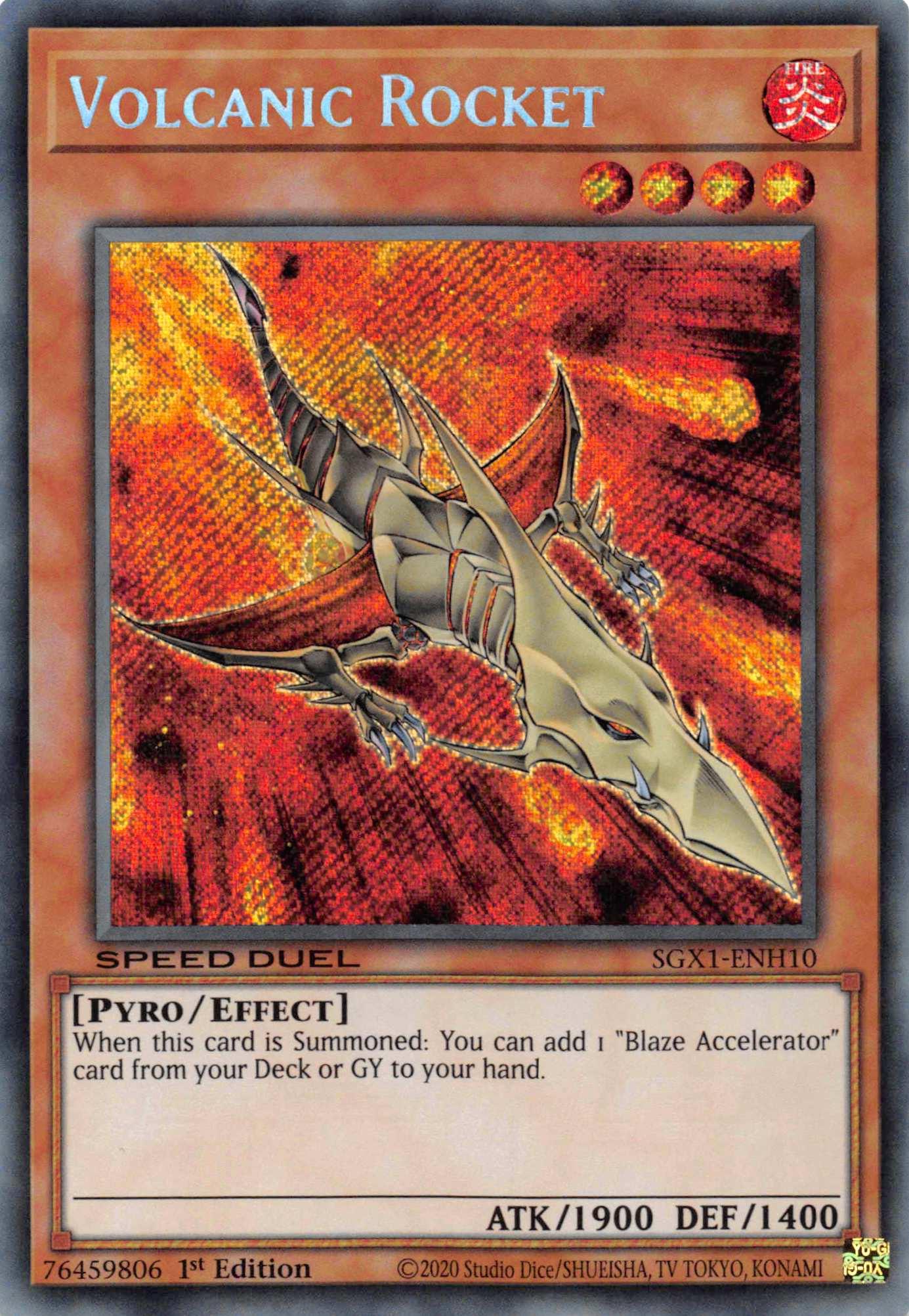 Volcanic Rocket [SGX1-ENH10] Secret Rare - Josh's Cards