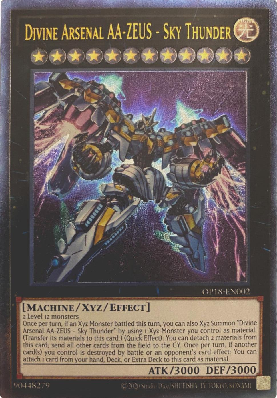 Divine Arsenal AA-ZEUS - Sky Thunder [OP18-EN002] Ultimate Rare - Josh's Cards
